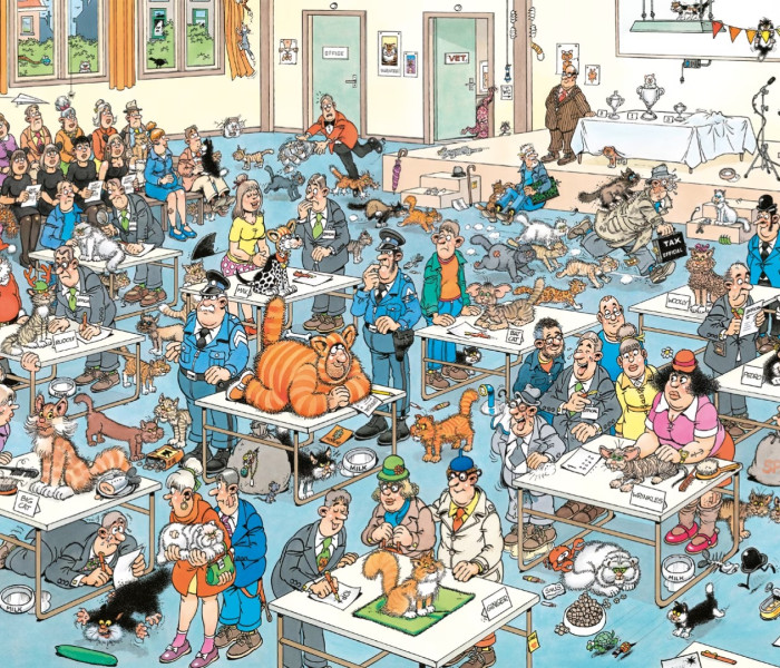 Puzzle - Jumbo - Mačacia prehliadka