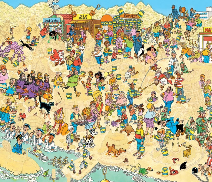 Puzzle - Jumbo - Sochy z piesku