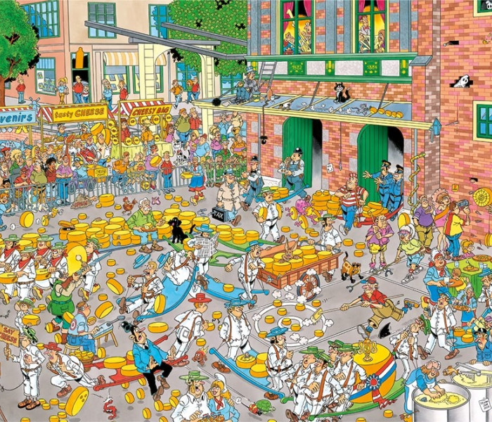 Puzzle - Jumbo - Syrový trh + Závod plachetníc