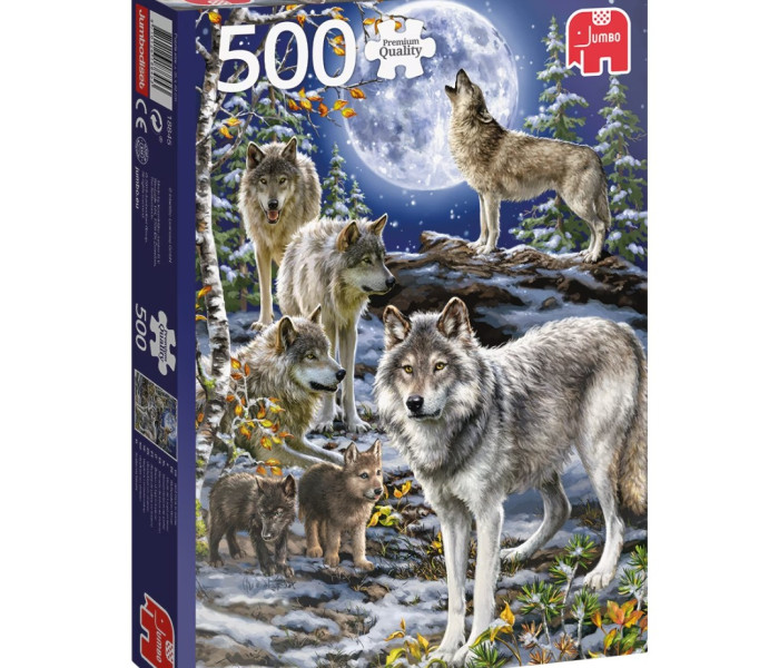 Puzzle - Jumbo - Vlčia svorka v zime