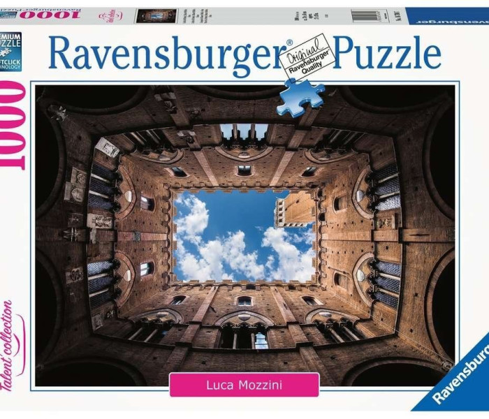 Puzzle - Ravensburger - Cortile del Podestà, Palazzo Pubblico, Siena, Italia