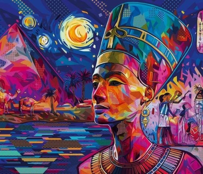 Puzzle - Ravensburger - Nofertiti a Níluson