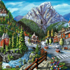 Puzzle - Ravensburger - Bine ați venit în Banff