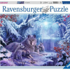 Puzzle - Ravensburger - Zimné vlci