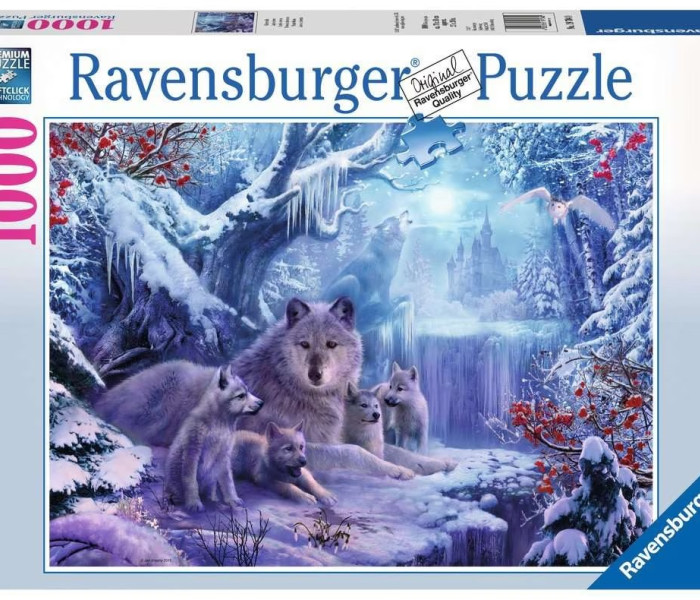 Puzzle - Ravensburger - Zimné vlci