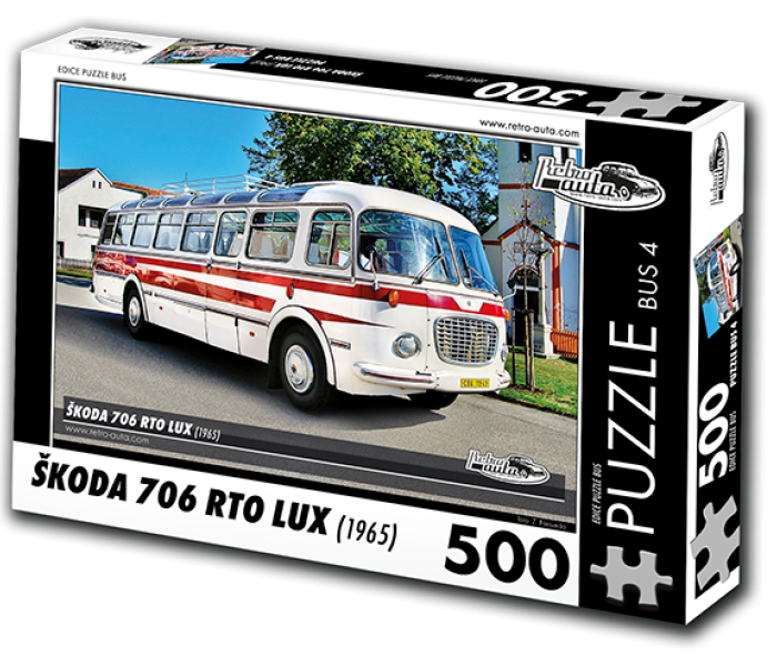 Puzzle - Retro-auta - Busz Škoda 706 RTO LUX (1965)