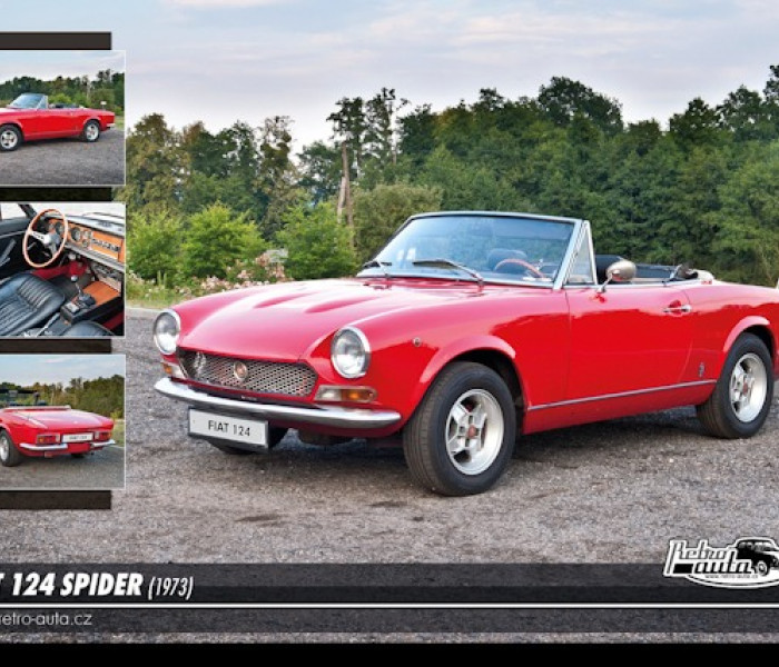 Puzzle - Retro-auta - Fiat 124 Spider (1973)