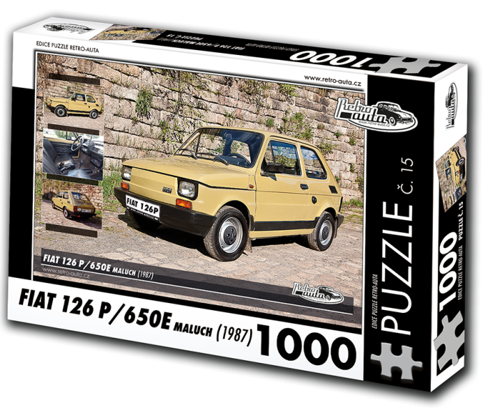 Puzzle - Retro-auta - Puzzle Fiat 126 P/650E (1987)