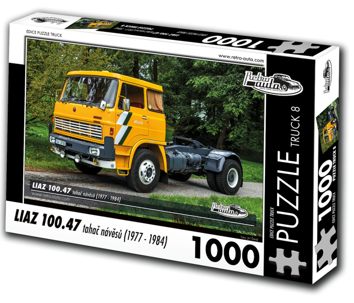 Puzzle - Retro-auta - Liaz 100.47 Ťahač návesov (1977-1984)