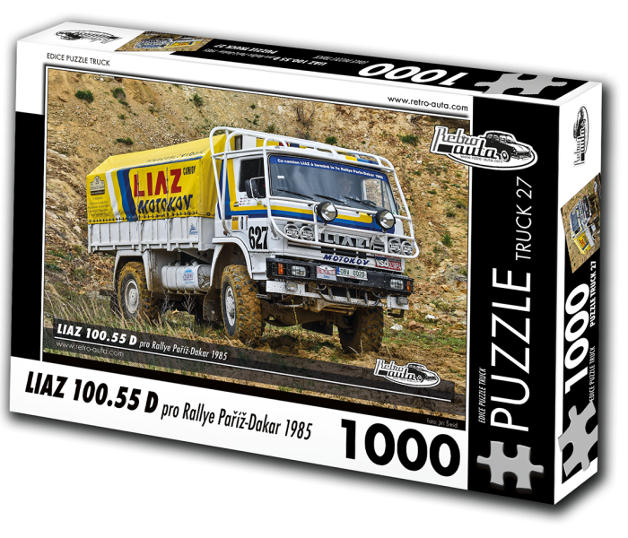 Puzzle - Retro-auta - Liaz 100.55 D pro Rallye Paříž-Dakar 1985