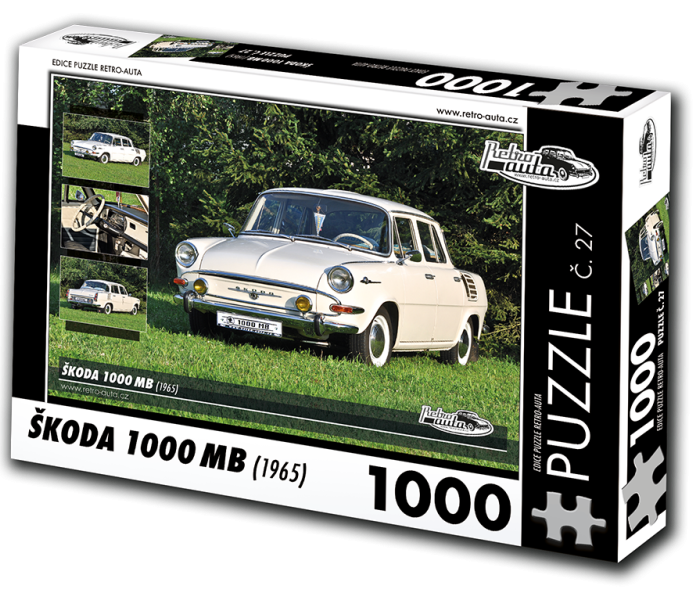 Puzzle - Retro-auta - Škoda 1000 MB (1965)