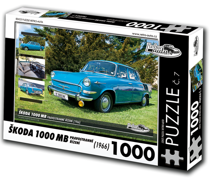 Puzzle - Retro-auta - Škoda 1000 MB (1966)