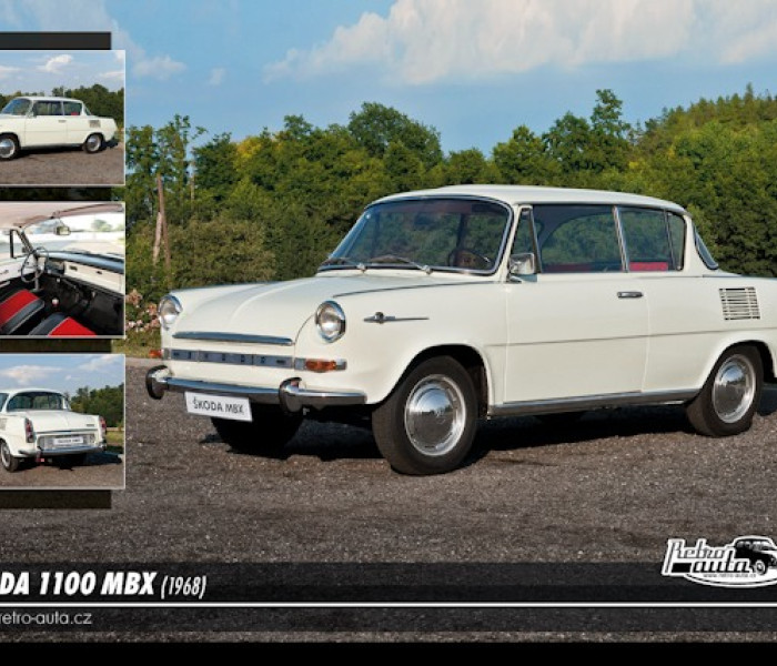 Puzzle - Retro-auta - Škoda 1100 MBX (1968)