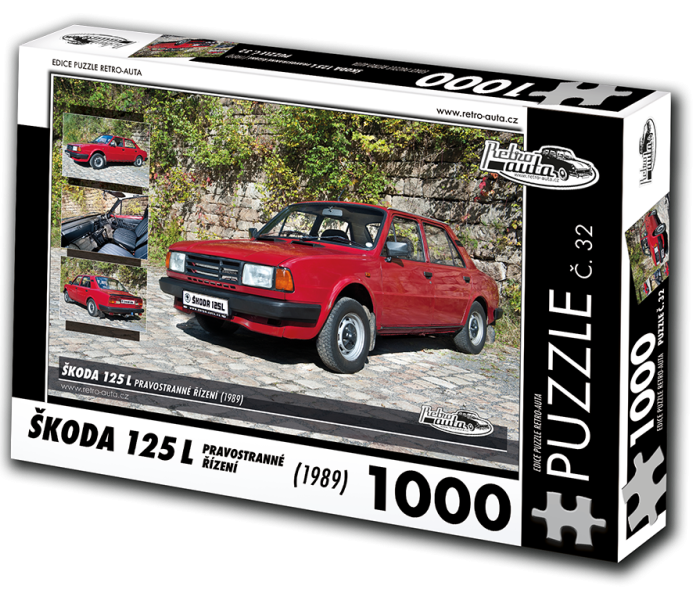 Puzzle - Retro-auta - Škoda 125 L (1989)