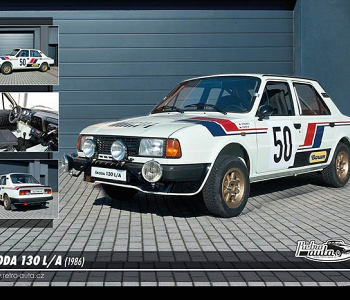 Puzzle - Retro-auta - Škoda 130 LA (1986)