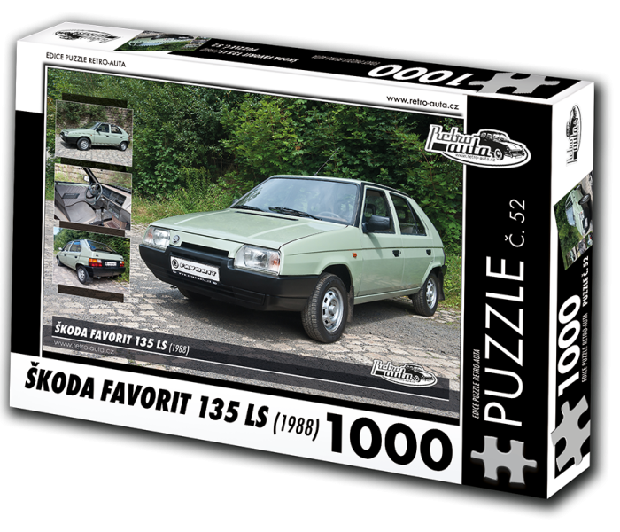 Puzzle - Retro-auta - Škoda Favorit 135 LS (1988)