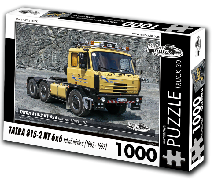 Puzzle - Retro-auta - Tatra 815-2 NT 6x6 Ťahač návesov (1982-1997)