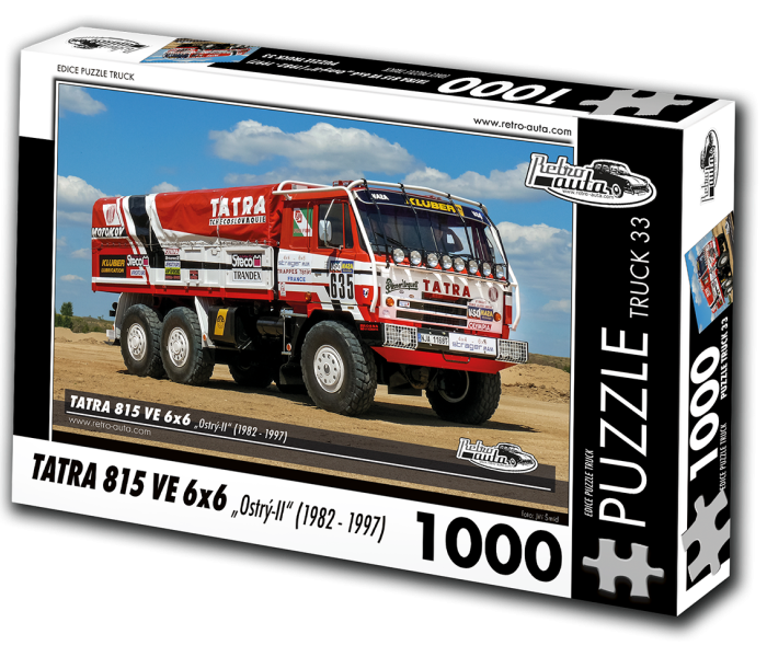 Puzzle - Retro-auta - Tatra 815 VE 6x6 „Ostrý-II“ (1982-1997)
