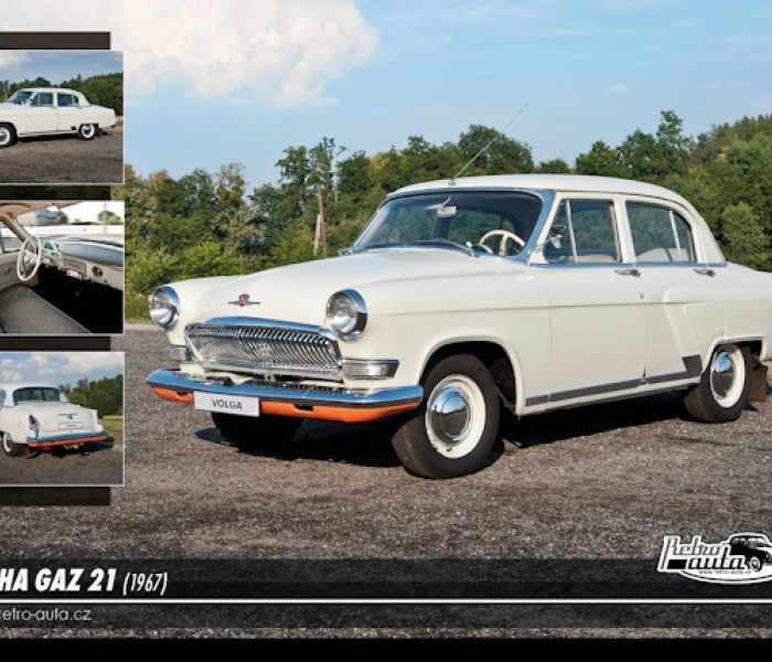 Puzzle - Retro-auta - Volha GAZ 21 (1967)