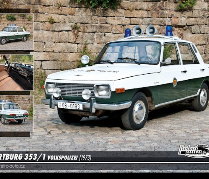 Puzzle - Retro-auta - Wartburg 353/1 (1973)