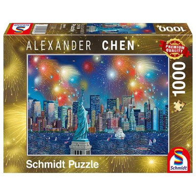 Ohňostroje nad Sochou Svobody