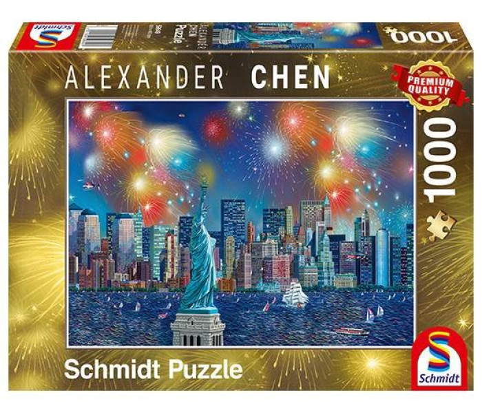 Puzzle - Schmidt - Ohňostroje nad Sochou Svobody