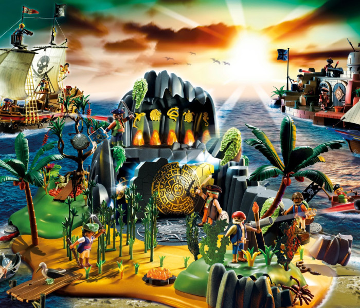 Puzzle - Schmidt - Ostrov pirátov + figúrka