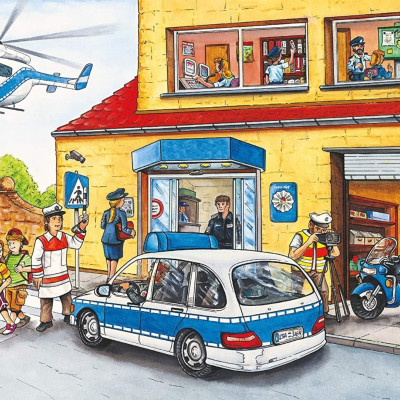 Śmigłowiec policyjny + model śmigłowca