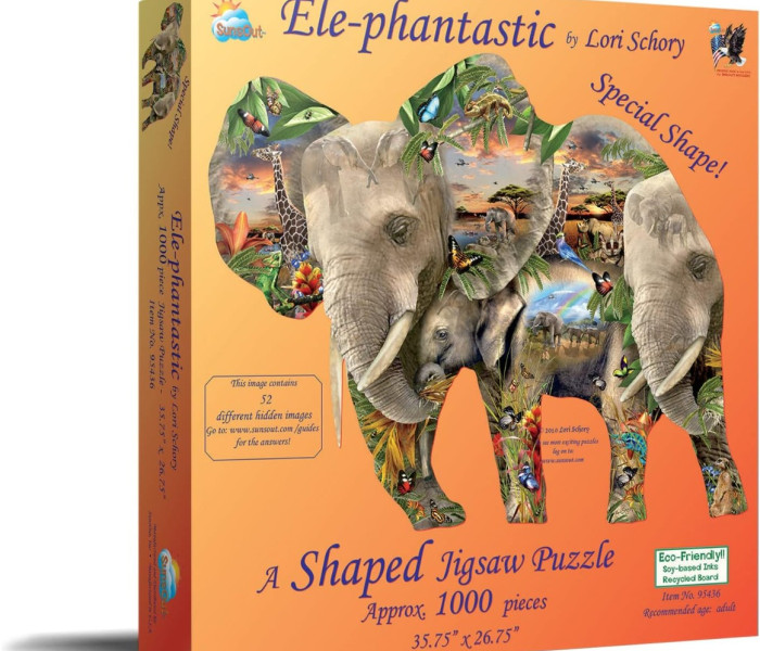 Puzzle - Sunsout - Słonie