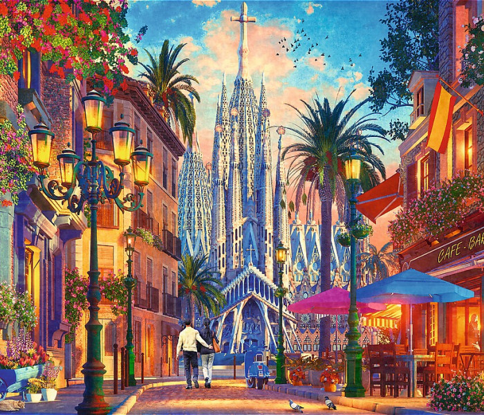 Puzzle - Trefl - Barcelona, Španielsko