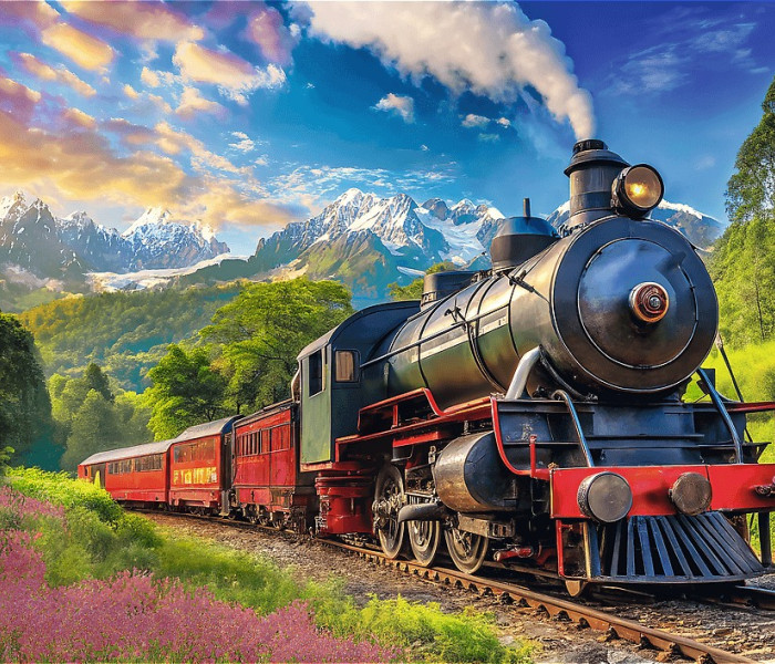 Puzzle - Trefl - Cesta vlakom