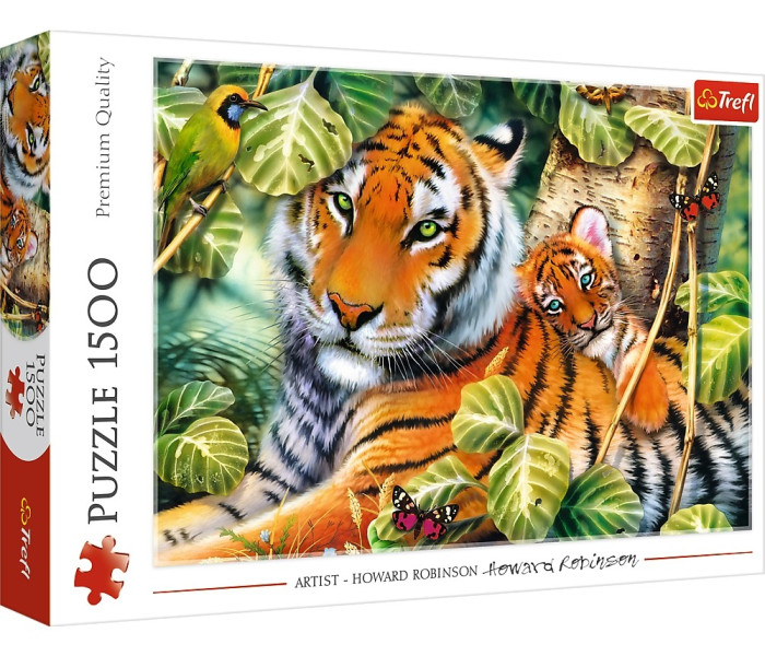 Puzzle - Trefl - Dva tigre