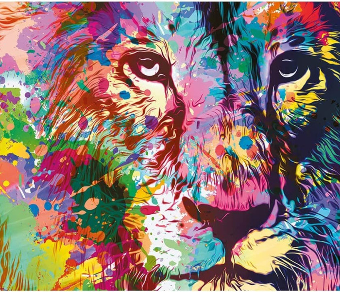 Puzzle - Trefl - Farebný lev