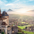 Puzzle - Trefl - Hrad Menthon, Francúzsko - Panoramatické puzzle