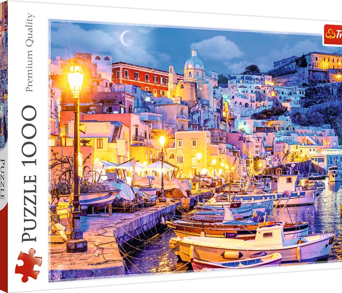 Puzzle - Trefl - Ostrov Procida v noci, Taliansko