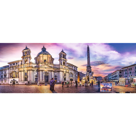 Piazza Navona, Rím - Panoramatické puzzle
