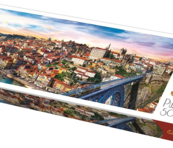 Puzzle - Trefl - Porto, Portugalsko - Panoramatické puzzle