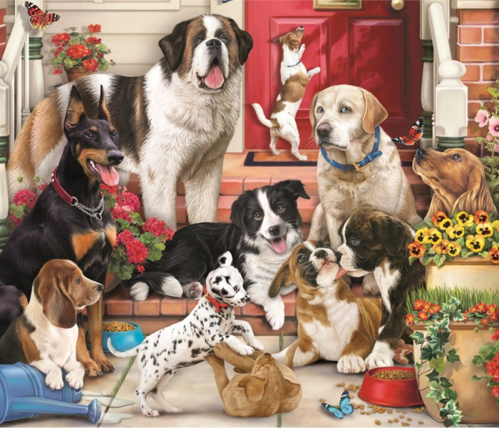 Puzzle - Trefl - Psia zábava