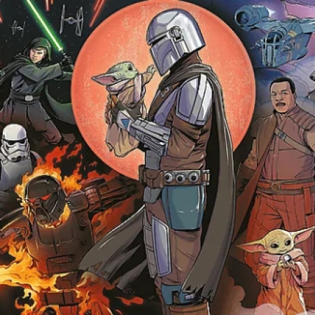 The Mandalorian:Dobrodružstvo - Panoramatické puzzle