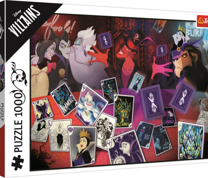 Puzzle - Trefl - Zloduchovia - Len dobré karty