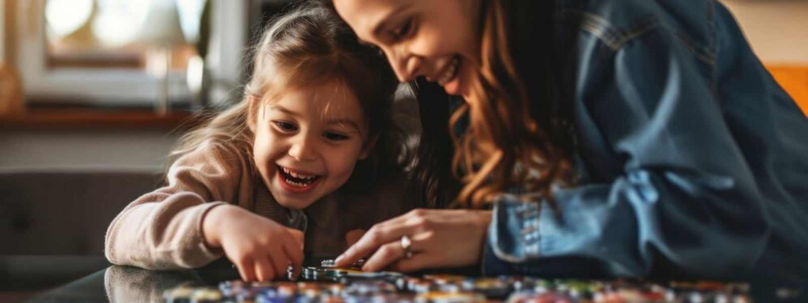 Puzzle-uri distractive care dezvoltă imaginația.