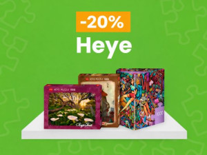 20 % zľava na puzzle Heye