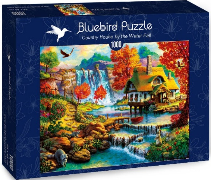 Puzzle - Bluebird - Dom v blízkosti vodopádu