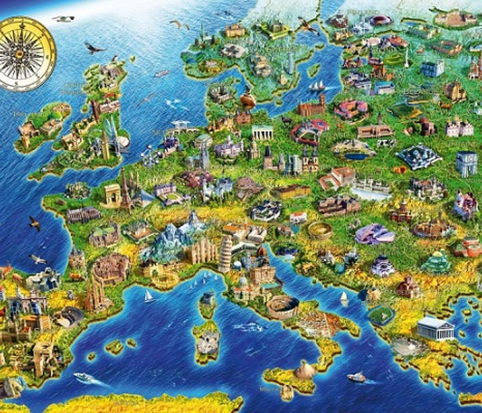 Puzzle - Bluebird - Monumente europene