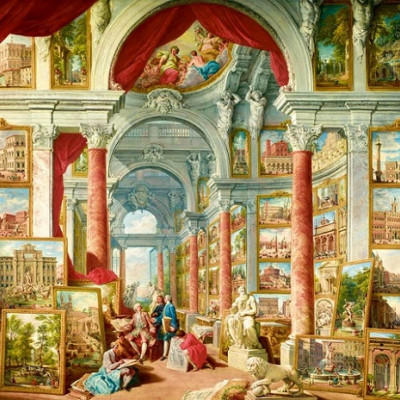 Obrazy s pohľadmi na moderný Rím