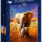 Puzzle - Bluebird - Sloni