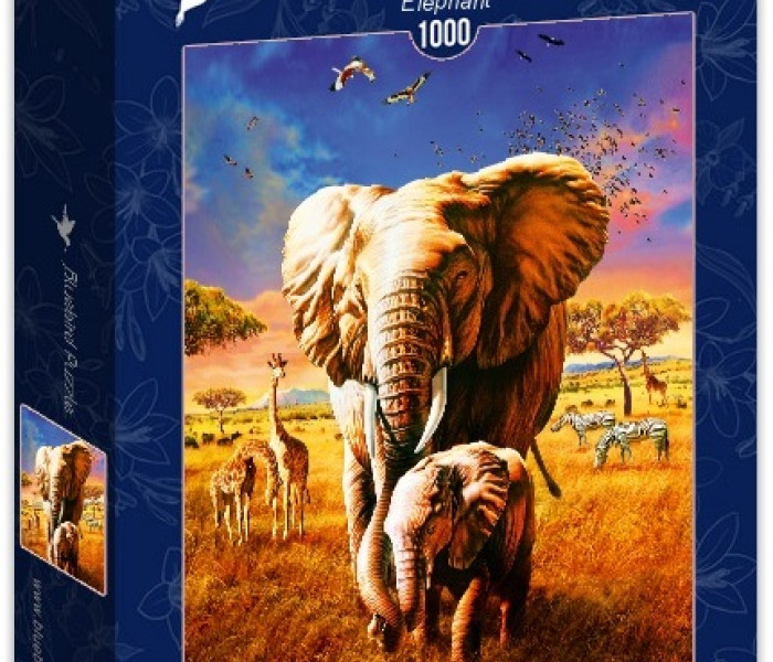 Puzzle - Bluebird - Sloni