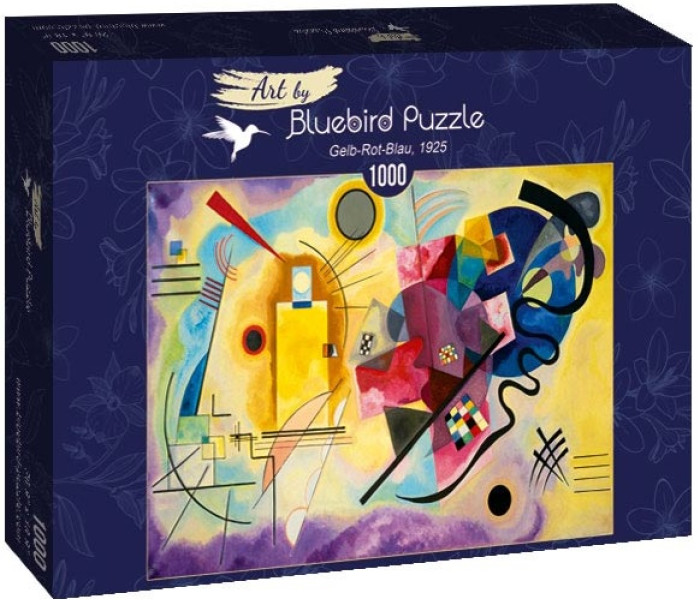 Puzzle - Bluebird - Žlutá, červená, modrá