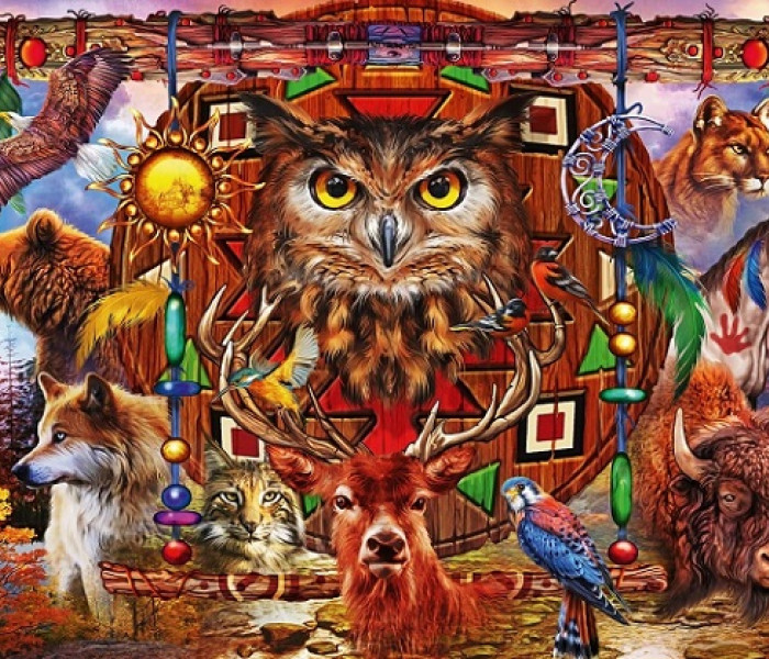 Puzzle - Bluebird - Zvířecí totem