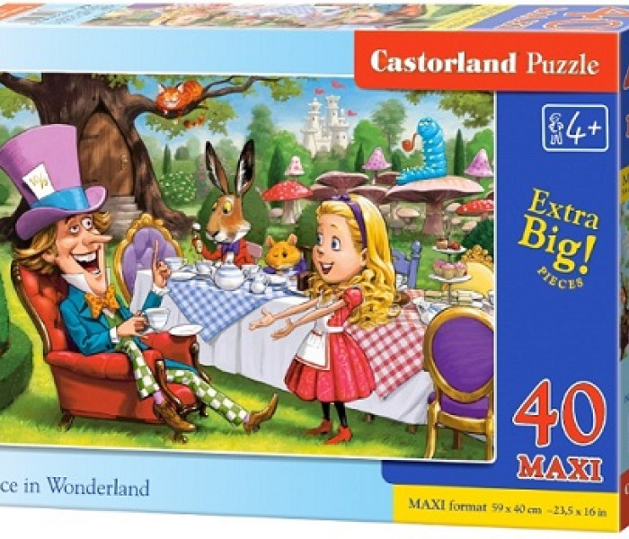Puzzle - Castorland - Alice în Țara Minunilor - Maxi